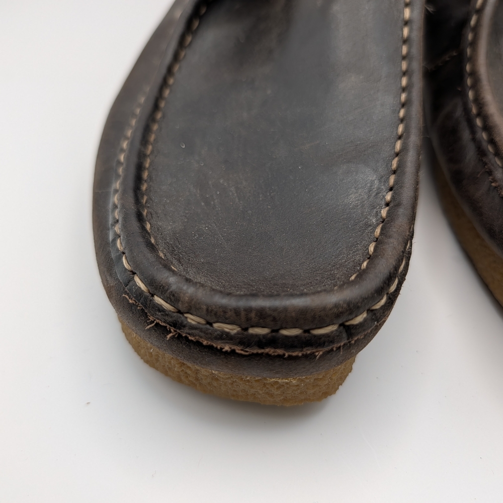 Clarks Collection Wallabee Chukka Boots Men’s 9.5 Leather Lace Up Crepe Sole - Picture 5 of 14